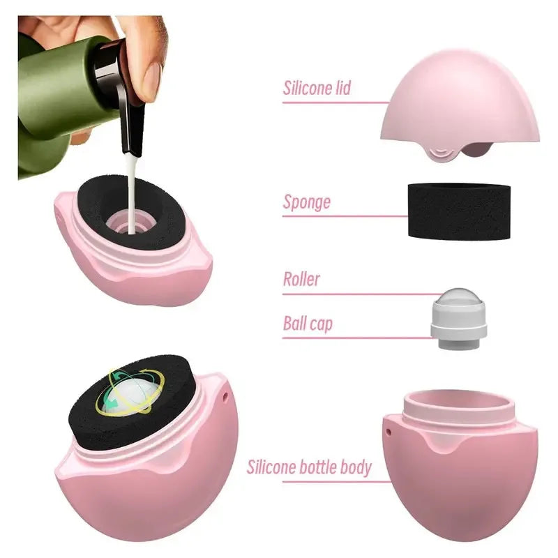 GlideOn — Refillable Silicone Lotion Roller