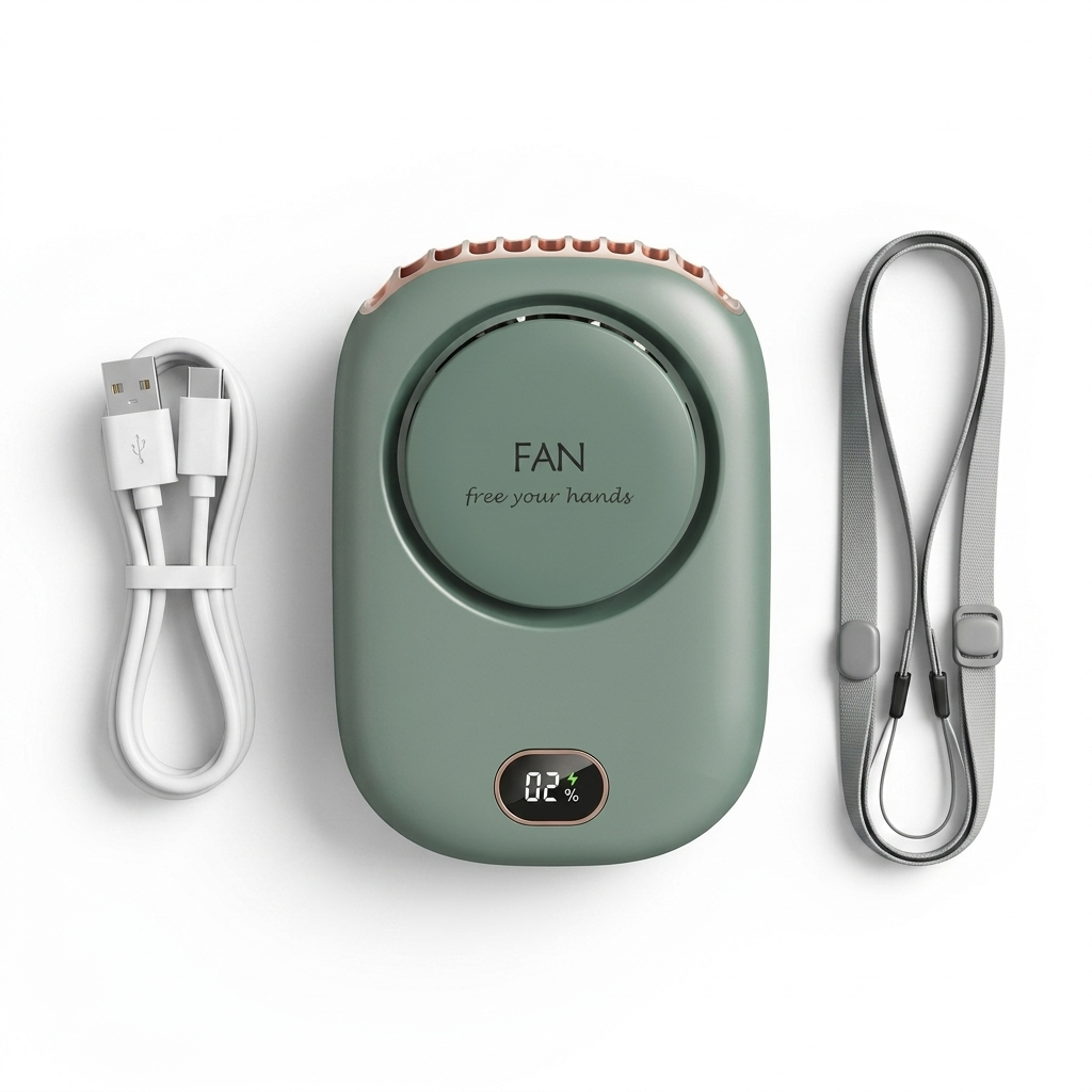 Portable Neck Fan — Hands-Free Bladeless Cooling Fan