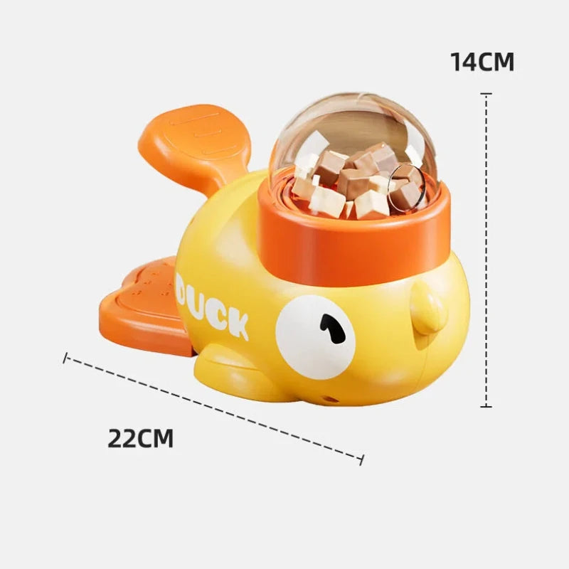 Duck Treat Dispenser Toy for Cats & Dogs Pet Slow Food Bowl Interactive Training Feeder Automatic Pet Food Dispensing Toy