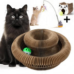 Magic Organ Foldable Cat Scratcher, Eco-Friendly Honeycomb Unbreakable Corrugated Paper Grinding Board Self-Entertainment Cat To