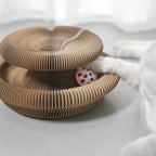 Magic Organ Foldable Cat Scratcher, Eco-Friendly Honeycomb Unbreakable Corrugated Paper Grinding Board Self-Entertainment Cat To