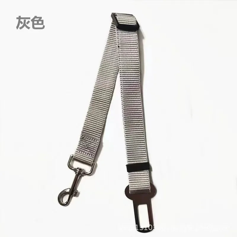 Dog Seat Belt, Dog Car Adjustable Seatbelts for Vehicle Nylon Pet Safety Heavy Duty & Elastic Car Harness for Dogs