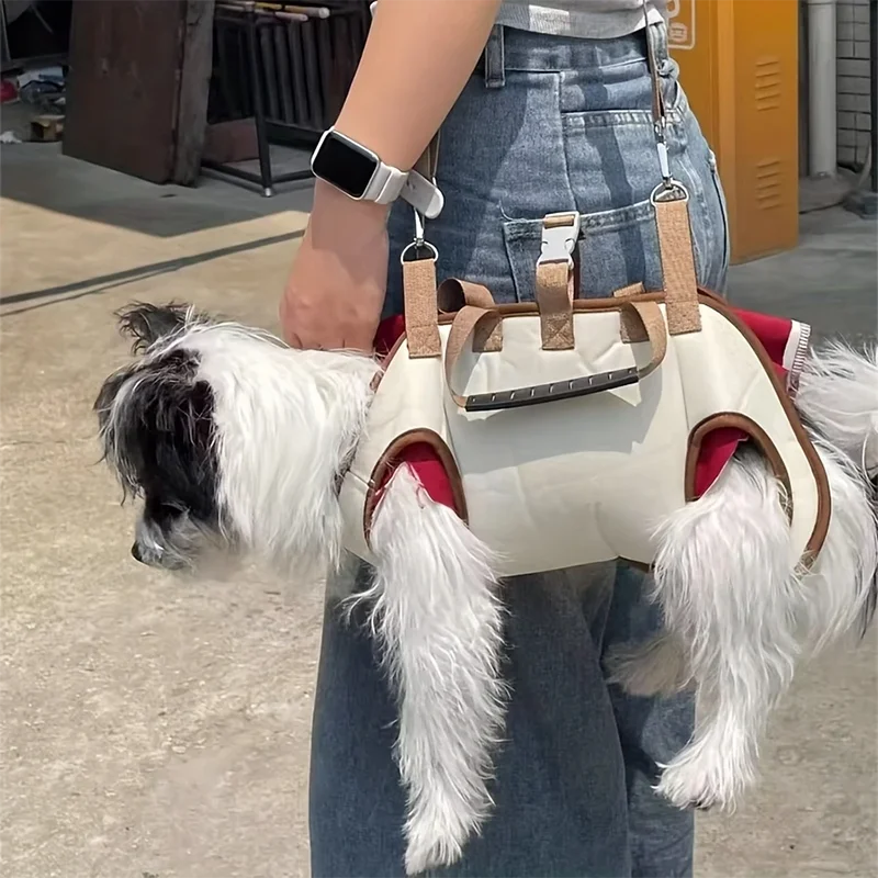 Pets Outdoor Carrying Bag Small Dogs and Medium-Sized Cats with Harnesses Clip Adjustable Shoulder Handheld for Hiking Daily Use