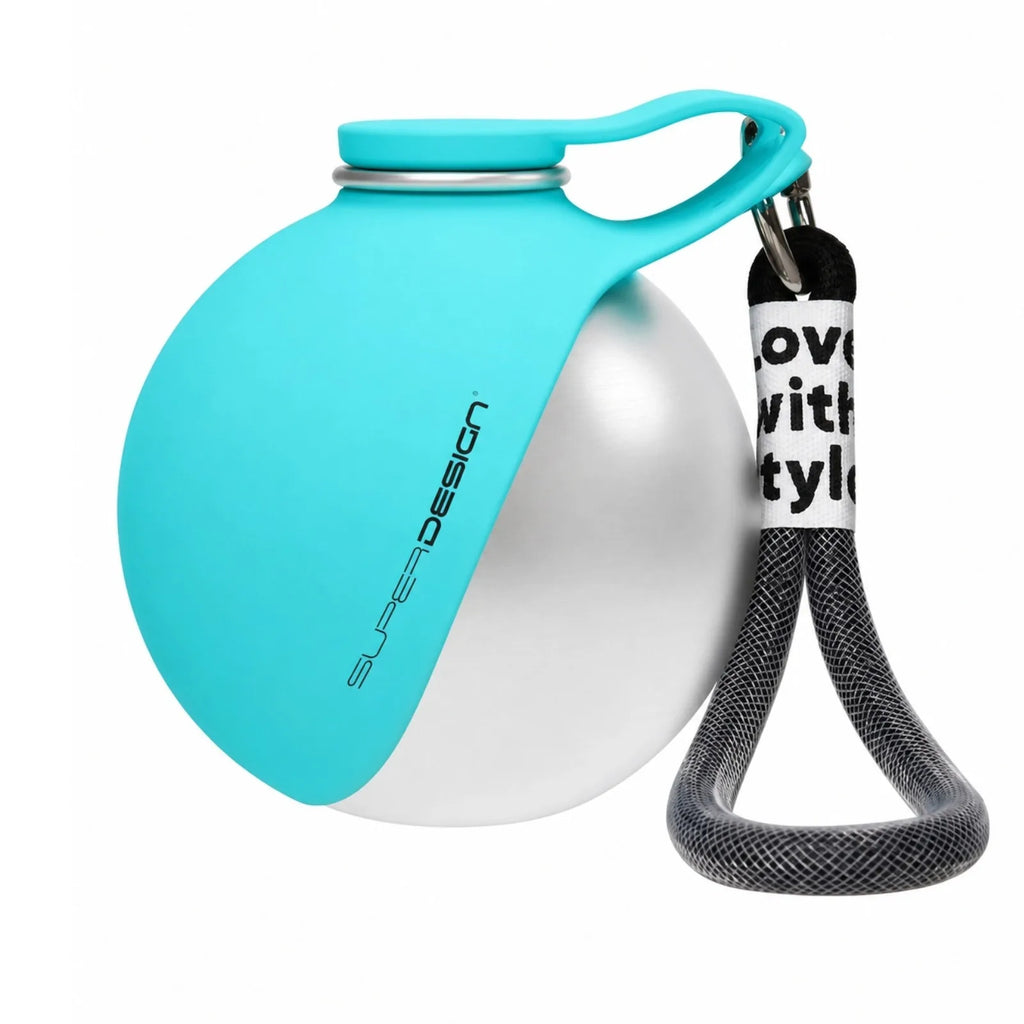 1Pc Portable 285Ml Pet Water Bottle Stainless Steel Water Bottle with Silicone Bowl Outdoor Travel Gift for Dog Cat Pet Lovers
