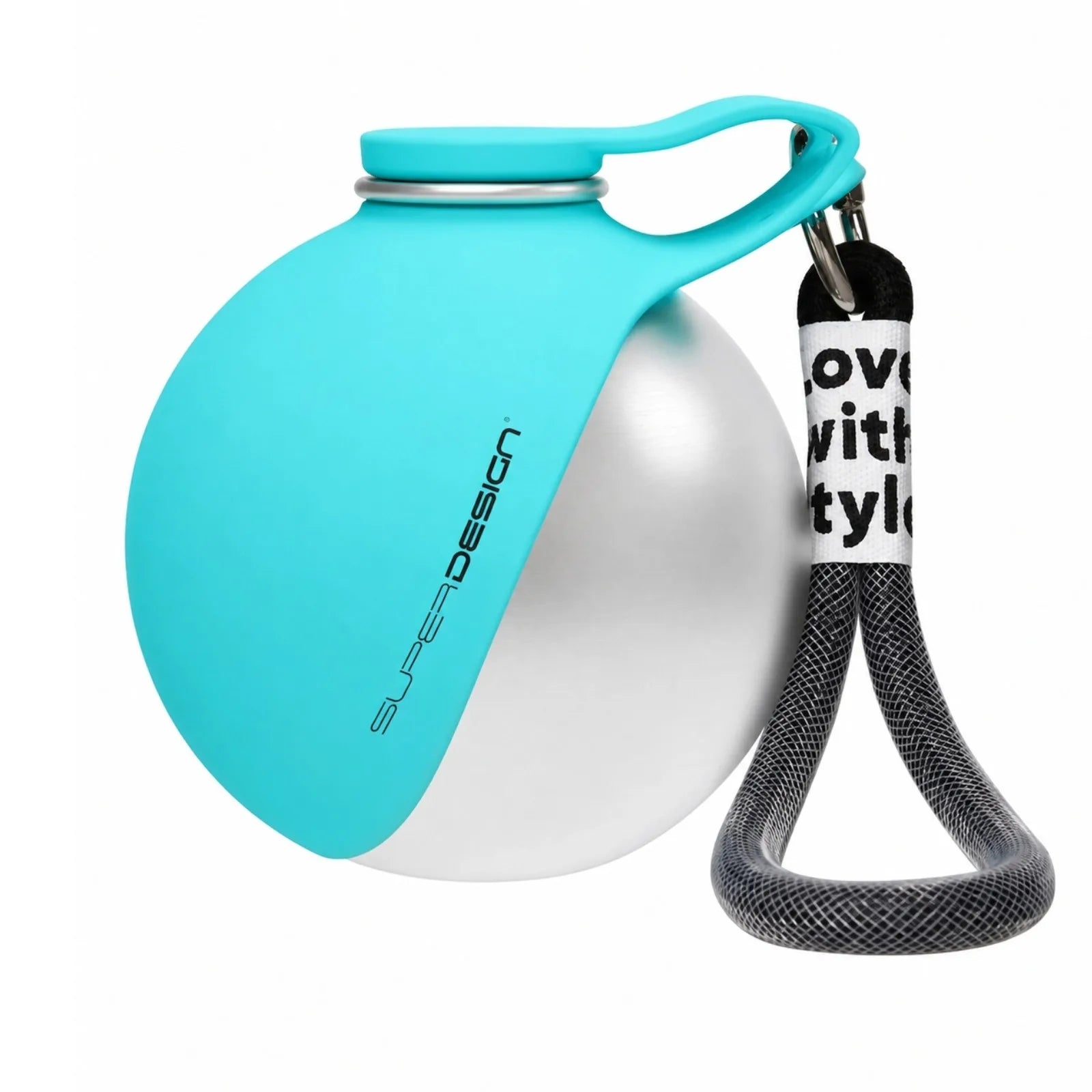 1Pc Portable 285Ml Pet Water Bottle Stainless Steel Water Bottle with Silicone Bowl Outdoor Travel Gift for Dog Cat Pet Lovers