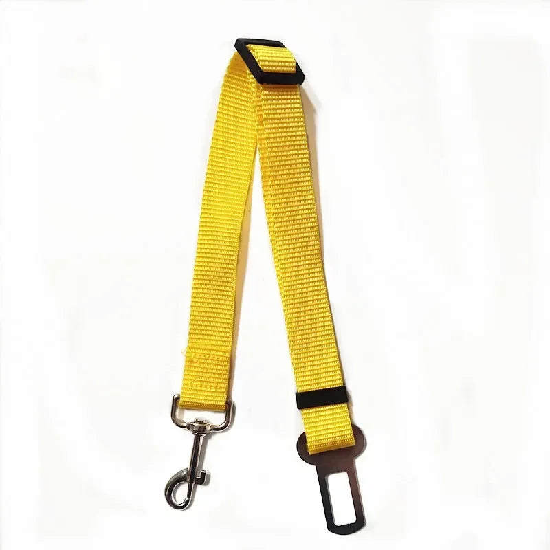 Dog Seat Belt, Dog Car Adjustable Seatbelts for Vehicle Nylon Pet Safety Heavy Duty & Elastic Car Harness for Dogs