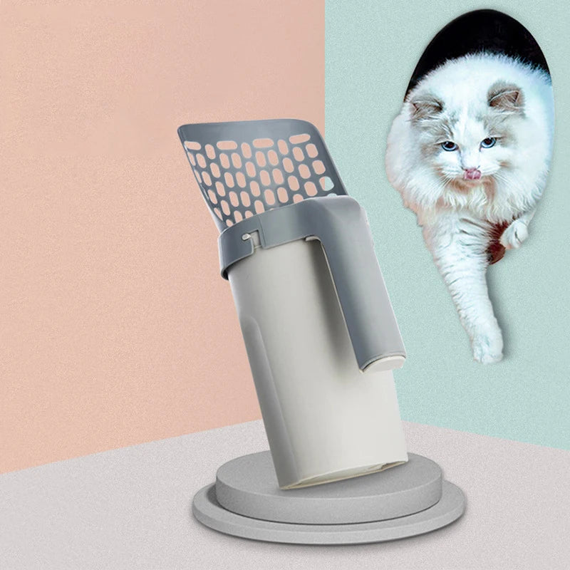 CleanSweep — Cat Litter Scoop with Refill Bag Holder