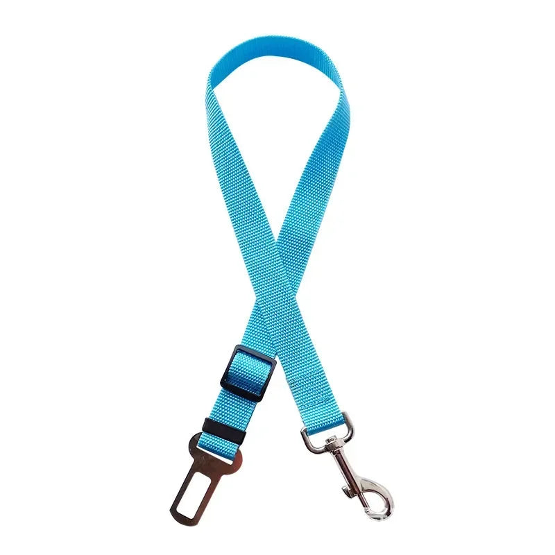 Dog Seat Belt, Dog Car Adjustable Seatbelts for Vehicle Nylon Pet Safety Heavy Duty & Elastic Car Harness for Dogs