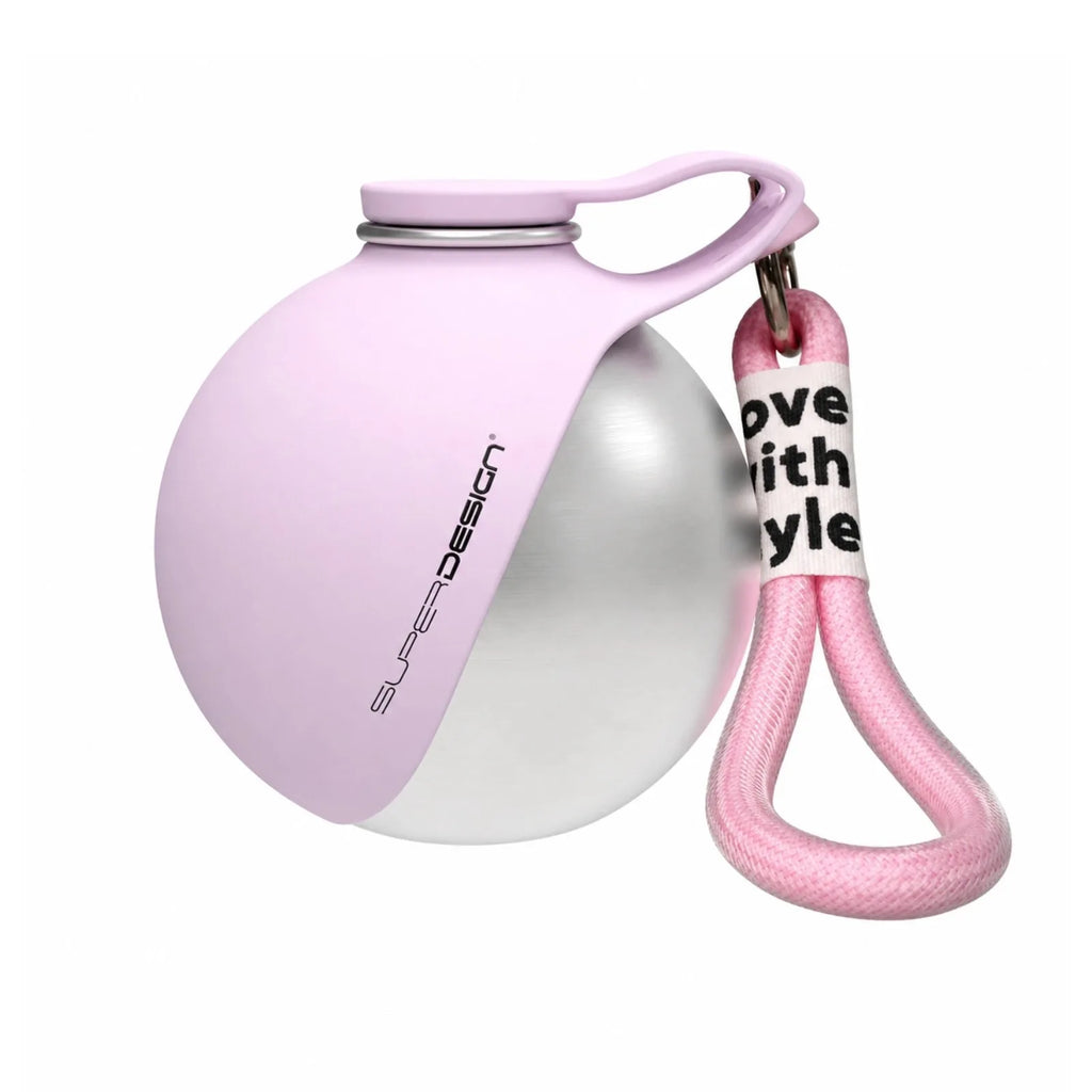 1Pc Portable 285Ml Pet Water Bottle Stainless Steel Water Bottle with Silicone Bowl Outdoor Travel Gift for Dog Cat Pet Lovers