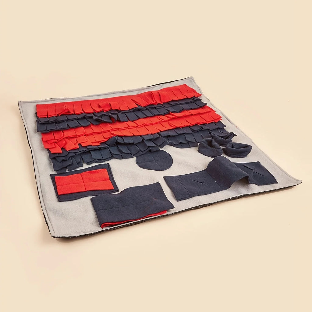 Dog Snuffle Mat for Dogs Reduces Boredom & Anxiety Slow Eating & Smell Training Dog Brain Stimulating Toys ( Square)