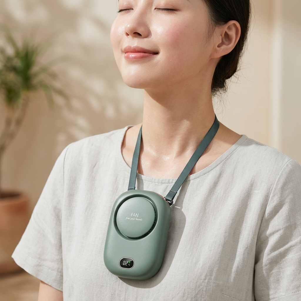 Portable Neck Fan — Hands-Free Bladeless Cooling Fan