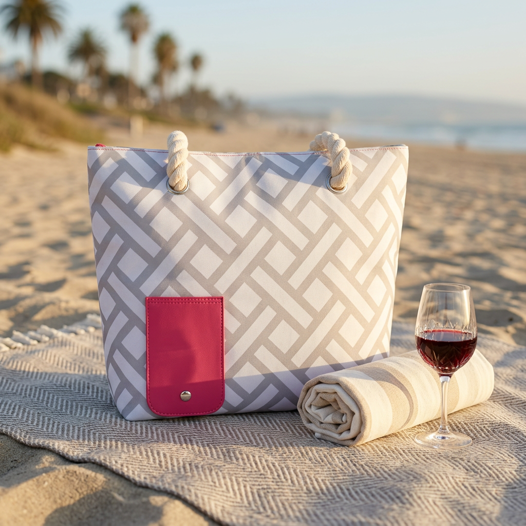 Insulated Wine Tote with Hidden Dispenser