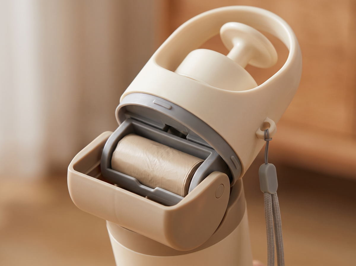The bags live in the handle.
